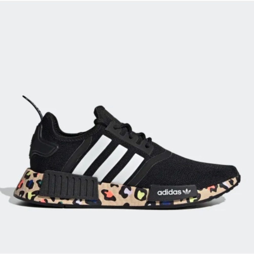 Adidas NMDR_1 black leopard print